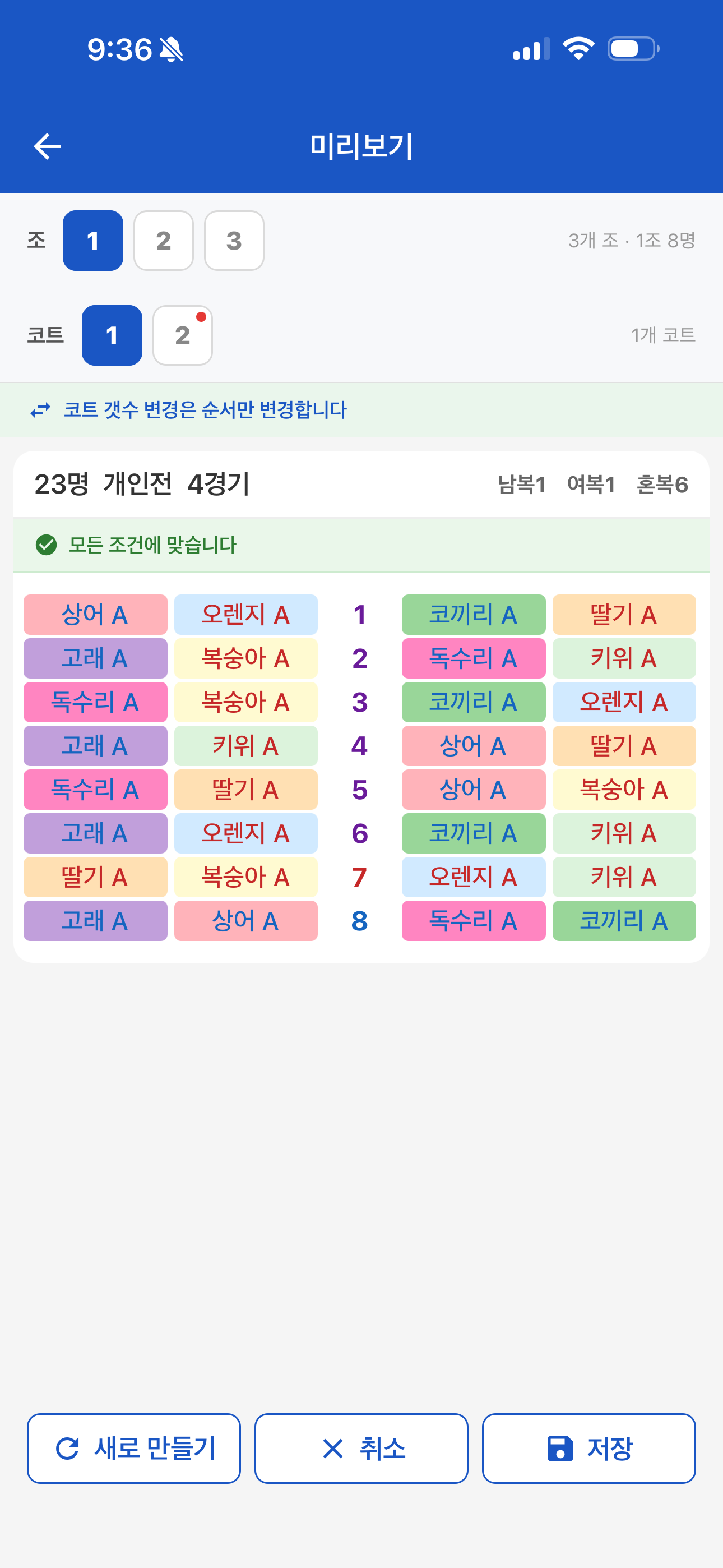 조 3개 (7+8+8)